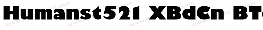 Humanst521 XBdCn BT字体转换